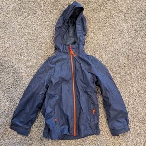 Children's Navy and Orange Raincoat